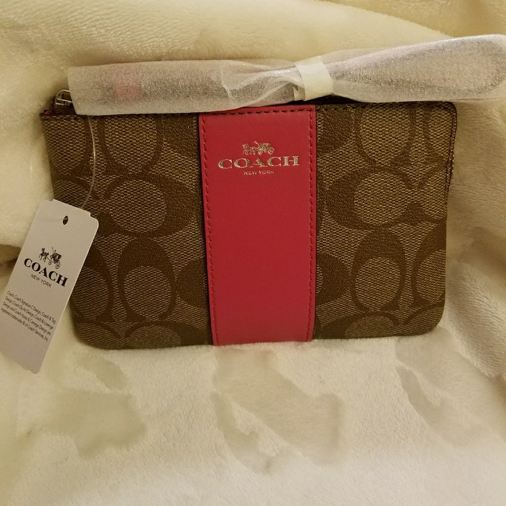 NWT🍉Coach🍉Signature🍉C🍉Wristlet